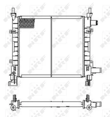 NRF Radiator, engine cooling (54671)
