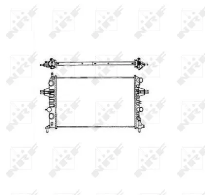 NRF Radiator, engine cooling (58176)