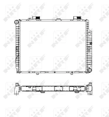 NRF Radiator, engine cooling (55331)