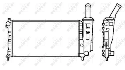 NRF Radiator, engine cooling (58273)