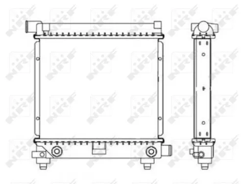 NRF Radiator, engine cooling (517662)