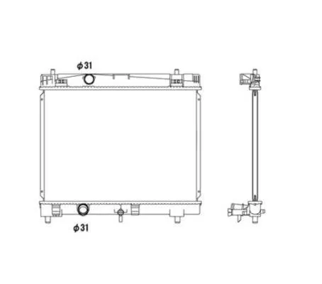 NRF Radiator, engine cooling (53533)