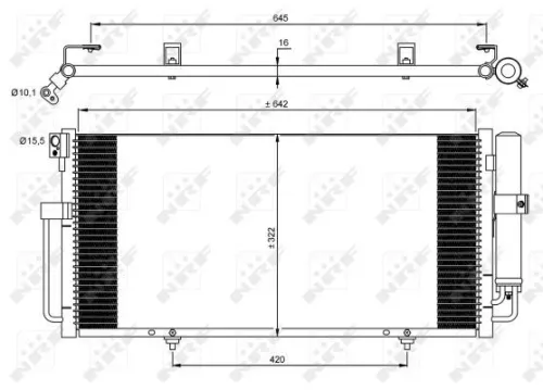 NRF Condenser, air conditioning (35875)