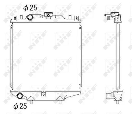 NRF Radiator, engine cooling (507643)