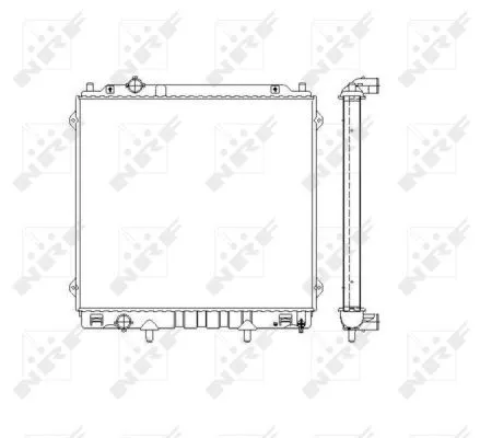 NRF Radiator, engine cooling (53480)