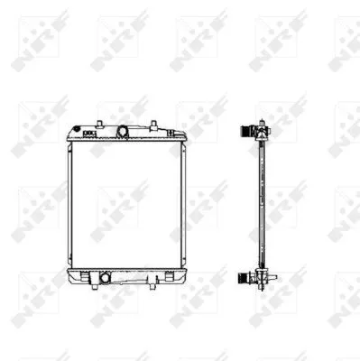 NRF Radiator, engine cooling (53460)