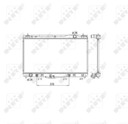 NRF Radiator, engine cooling (53588)
