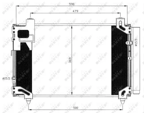 NRF Condenser, air conditioning (35596)