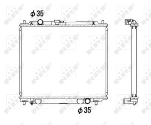 NRF Radiator, engine cooling (52108)