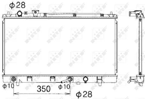 NRF Radiator, engine cooling (53340)