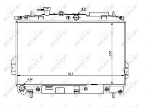 NRF Radiator, engine cooling (53363)