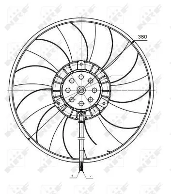 NRF Fan, engine cooling (47422)
