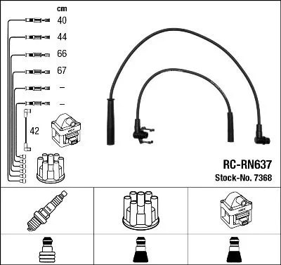 NGK Ignition Cable Kit (7368)