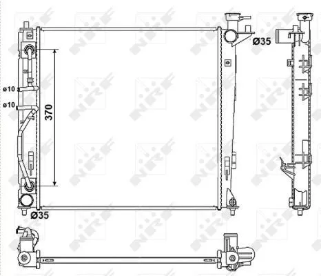 NRF Radiator, engine cooling (53053)
