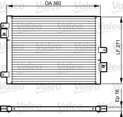 VALEO Condenser, air conditioning (814167)