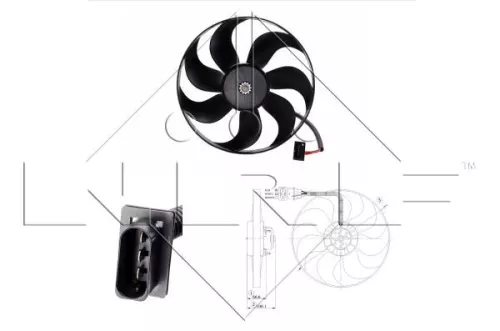 NRF Fan, engine cooling (47204)