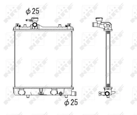 NRF Radiator, engine cooling (53430)