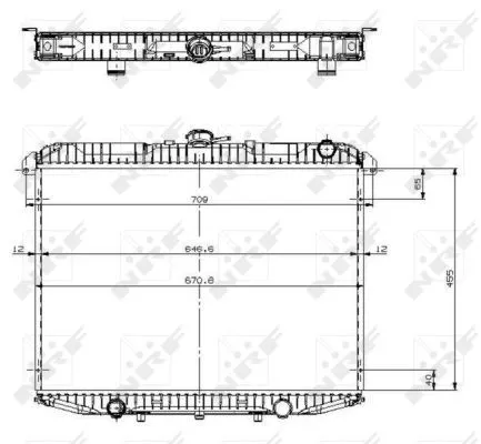NRF Radiator, engine cooling (509533)