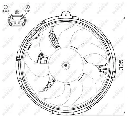 NRF Fan, engine cooling (47505)