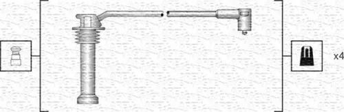 MAGNETI MARELLI Ignition Cable Kit (941318111142)