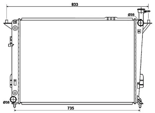 NRF Radiator, engine cooling (53168)