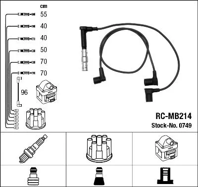 NGK Ignition Cable Kit (0749)