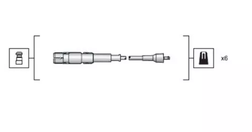 MAGNETI MARELLI Ignition Cable Kit (941318111149)