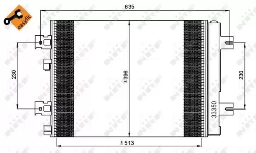 NRF Condenser, air conditioning (35947)