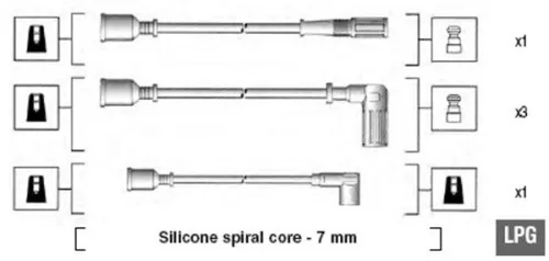 MAGNETI MARELLI Ignition Cable Kit (941095620602)