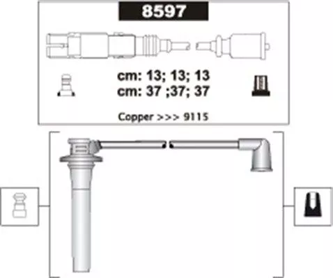 MAGNETI MARELLI Ignition Cable Kit (941318111303)