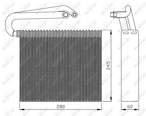 NRF Evaporator, air conditioning (36110)