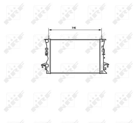 NRF Radiator, engine cooling (58318)