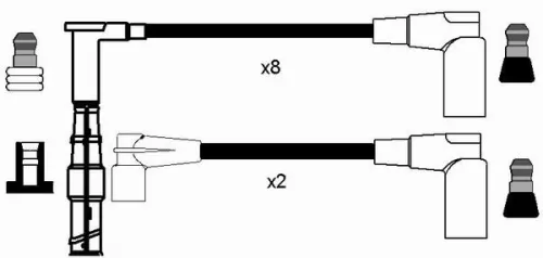NGK Ignition Cable Kit (0748)