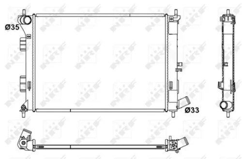 NRF Radiator, engine cooling (53171)