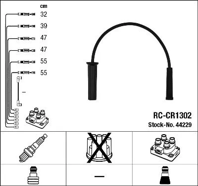 NGK Ignition Cable Kit (44229)