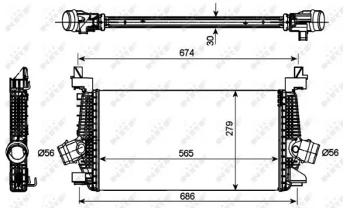 NRF Charge Air Cooler (30269)