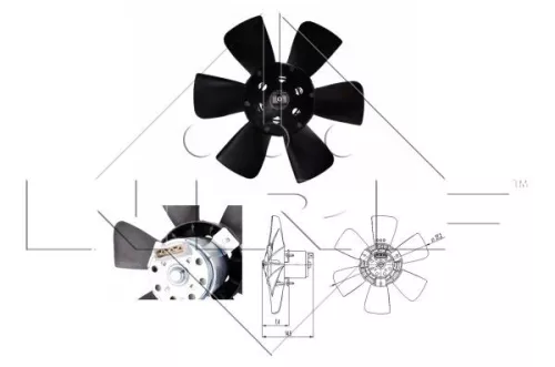 NRF Fan, engine cooling (47390)
