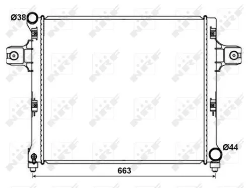 NRF Radiator, engine cooling (53191)