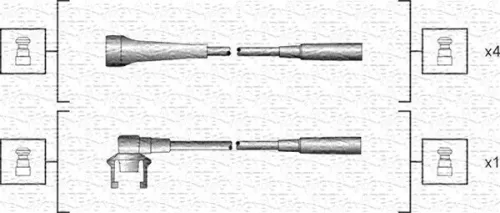 MAGNETI MARELLI Ignition Cable Kit (941318111145)