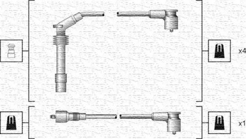 MAGNETI MARELLI Ignition Cable Kit (941318111140)