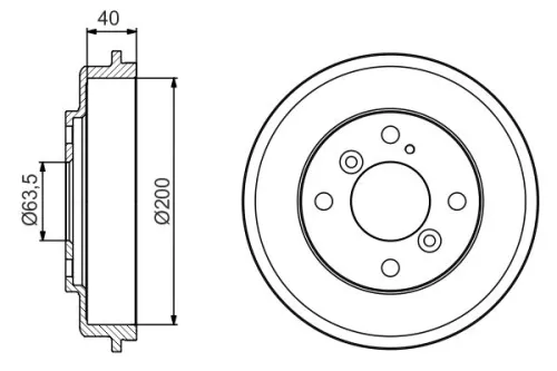 BOSCH Brake Drum (0 986 477 240)
