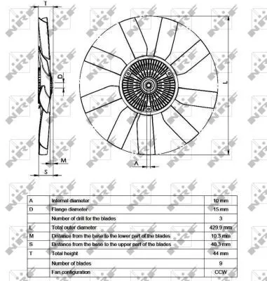 NRF Clutch, radiator fan (49543)