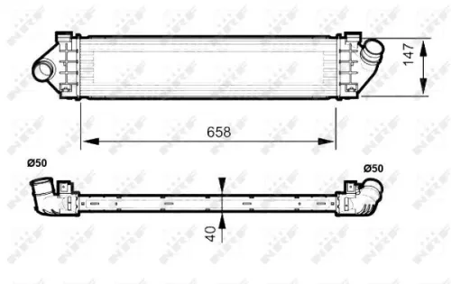 NRF Charge Air Cooler (30515)