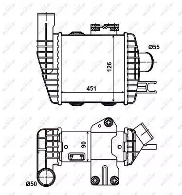 NRF Charge Air Cooler (30371)