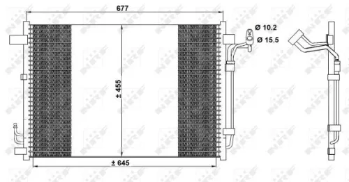 NRF Condenser, air conditioning (350094)