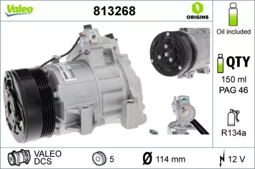 VALEO Compressor, air conditioning (813268)