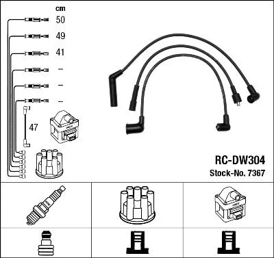 NGK Ignition Cable Kit (7367)