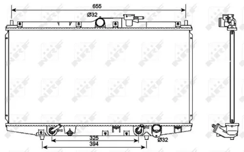 NRF Radiator, engine cooling (53087)