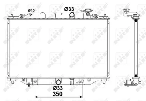 NRF Radiator, engine cooling (58417)