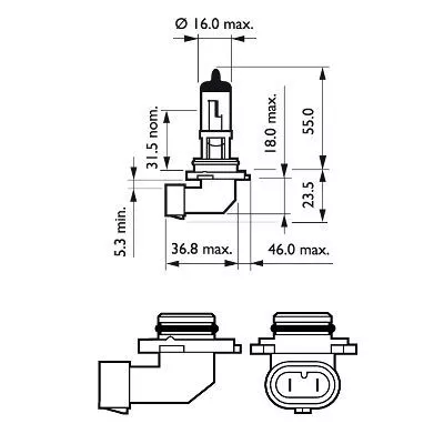 PHILIPS Bulb (9006PRC1)